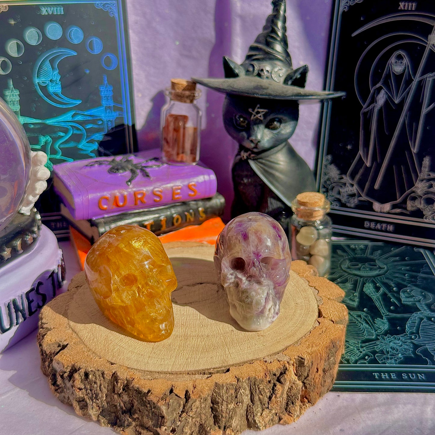 skull carving incense holders ~ choose your own