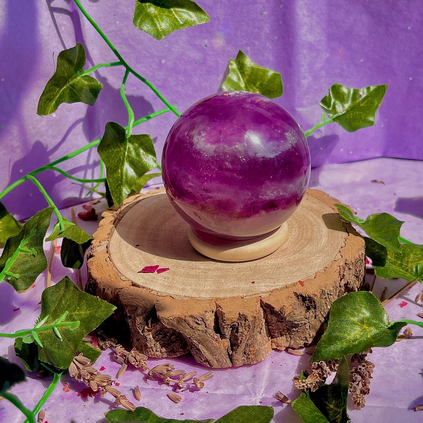 rainbow fluorite sphere A