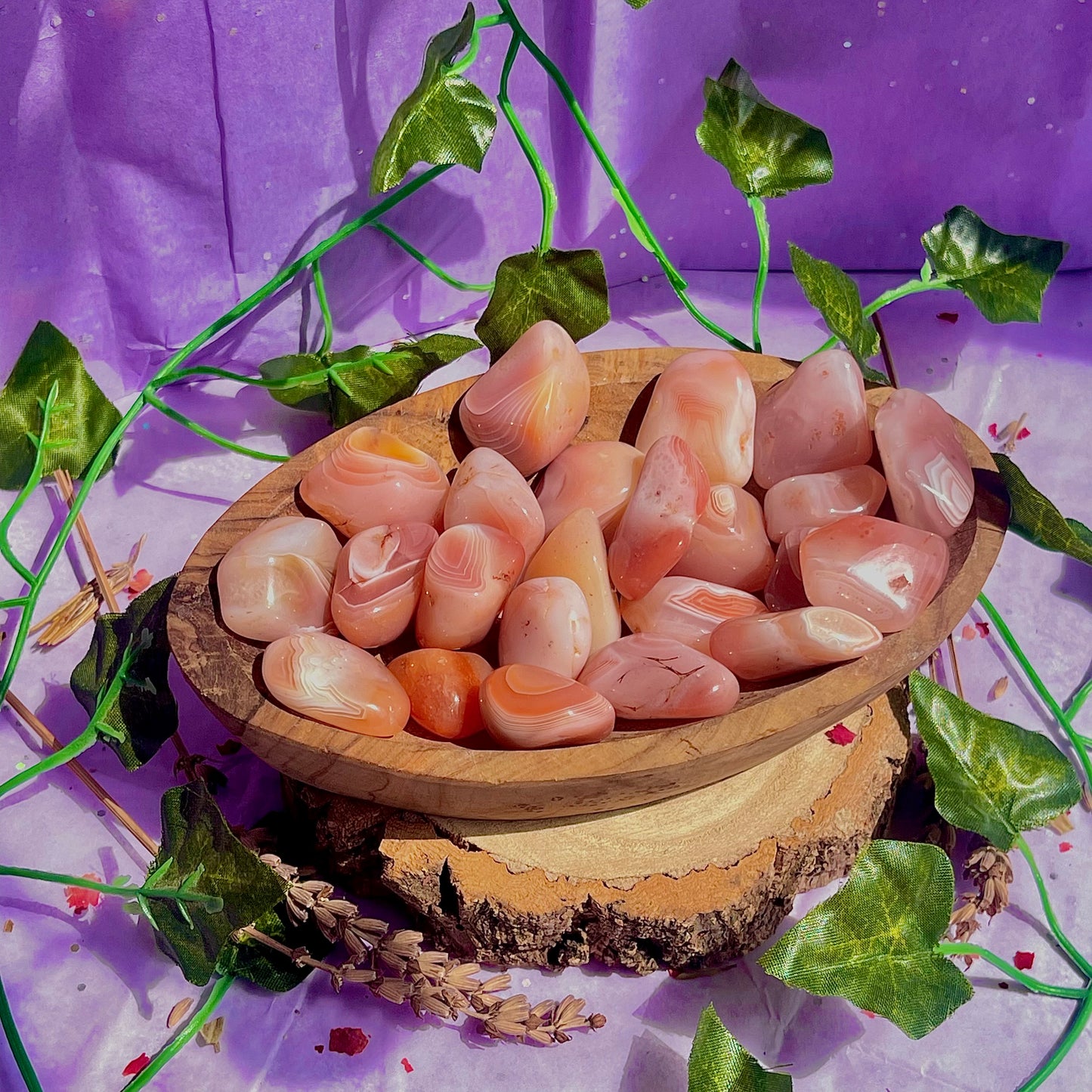 apricot agate tumbles
