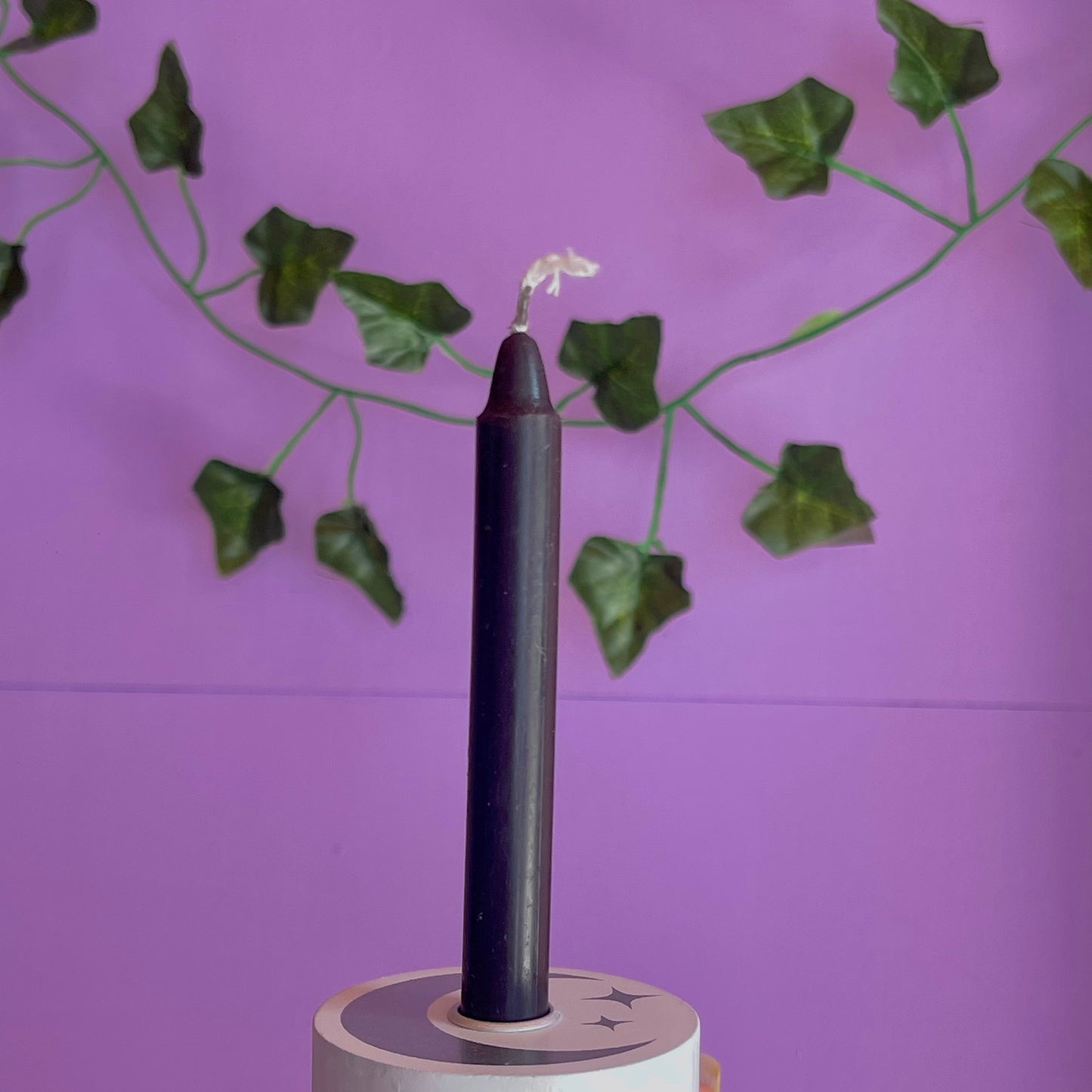 mystical moon spell candle holder