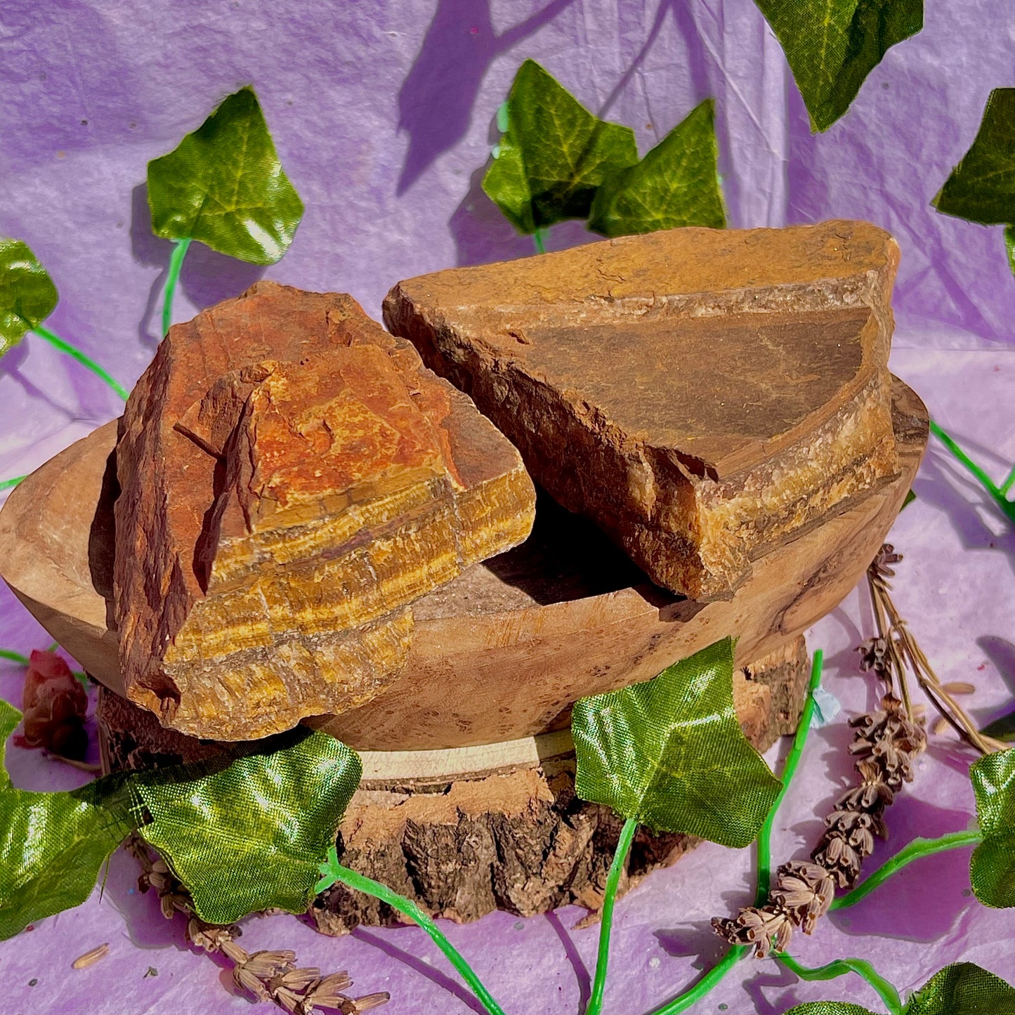 raw/rough tigers eye