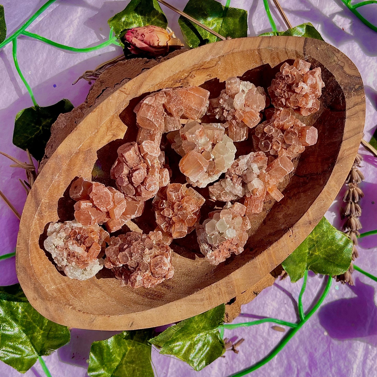 raw/rough aragonite sputniks