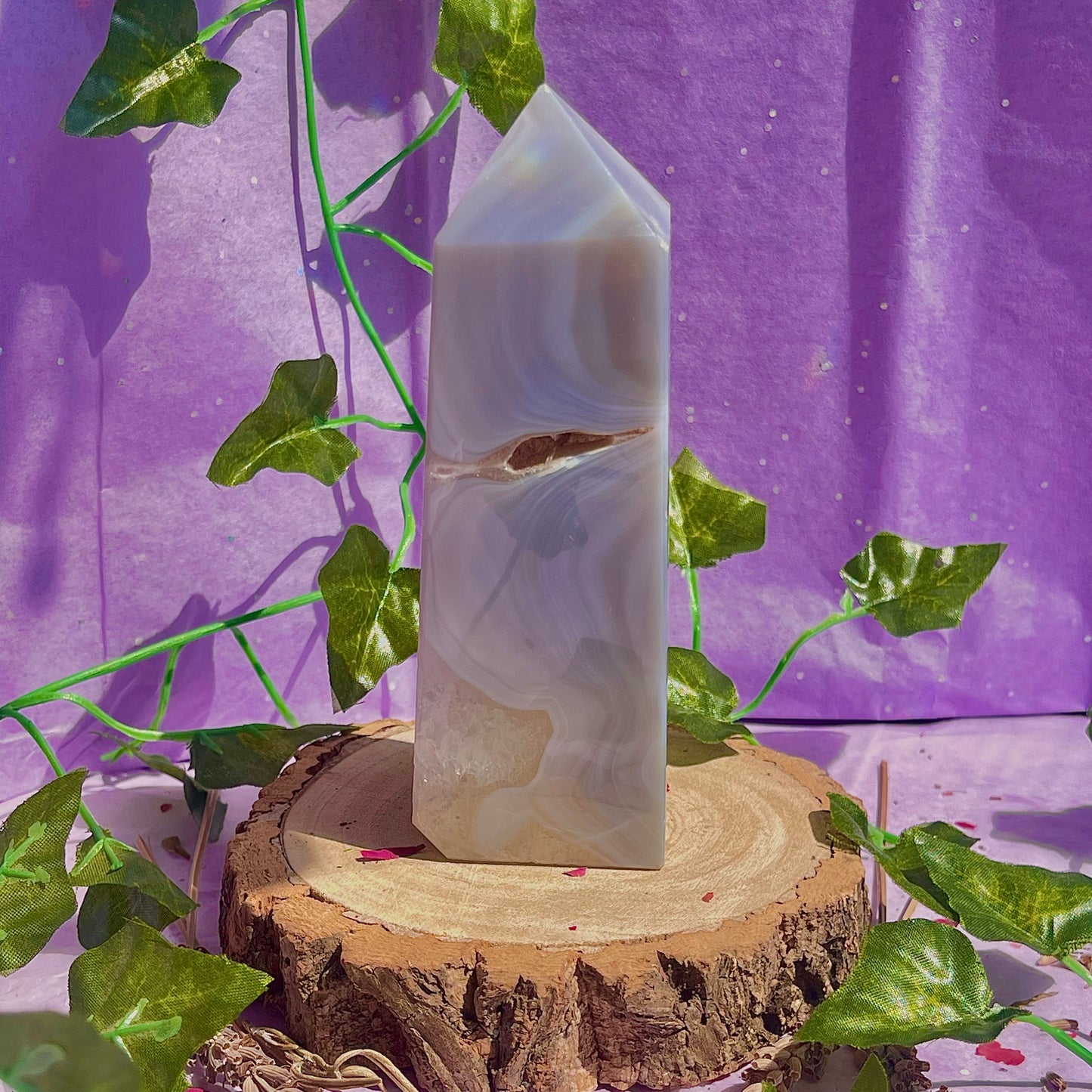 druzy agate tower