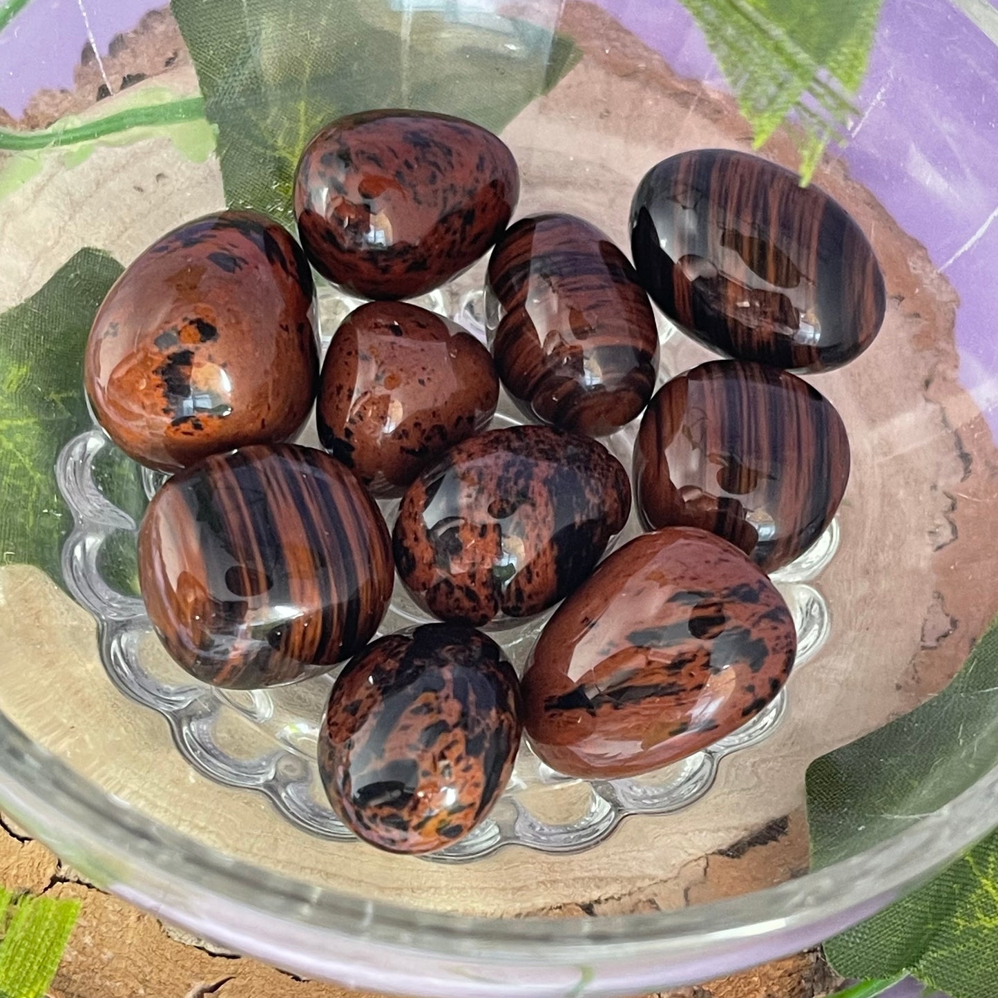 mahogany obsidian tumbles