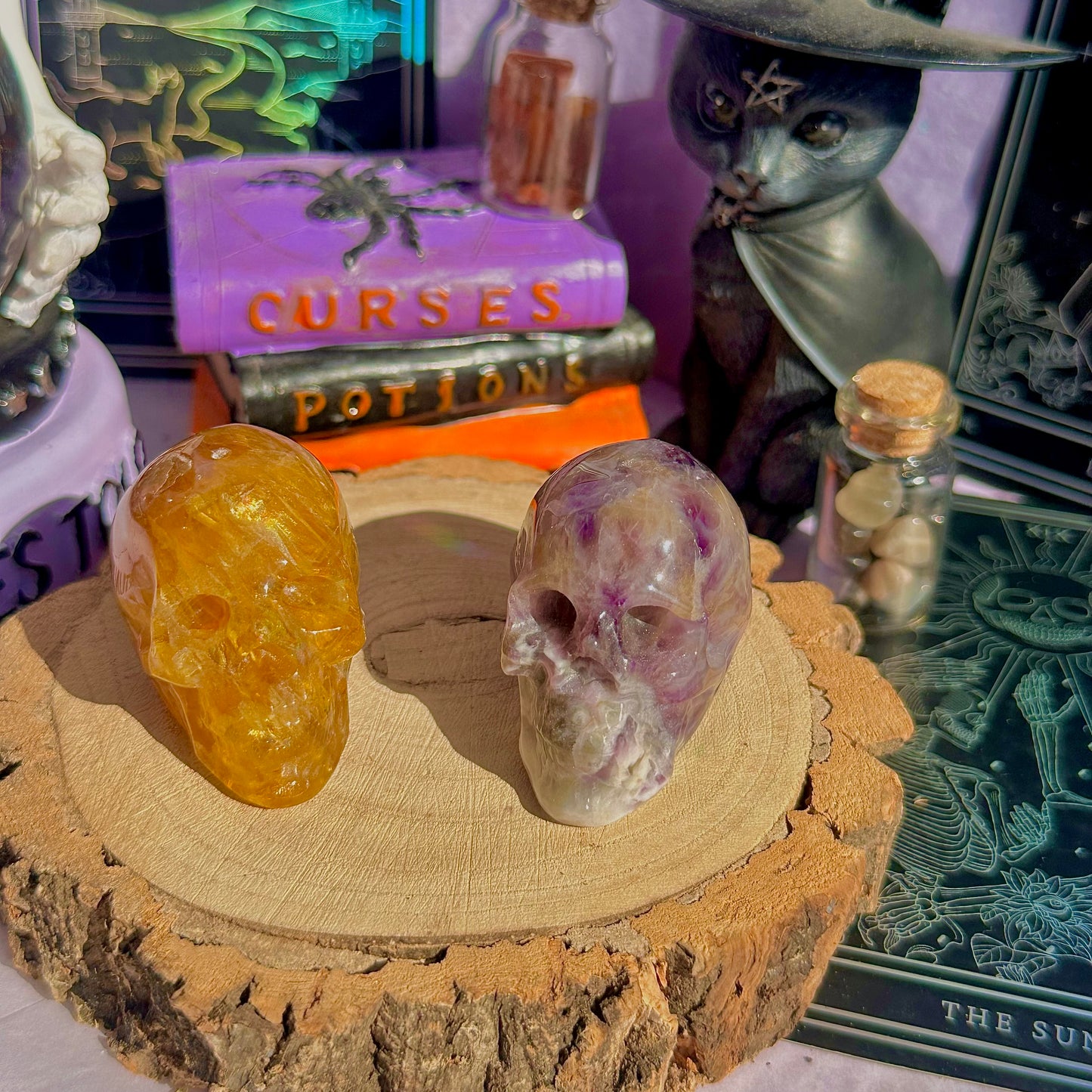skull carving incense holders ~ choose your own