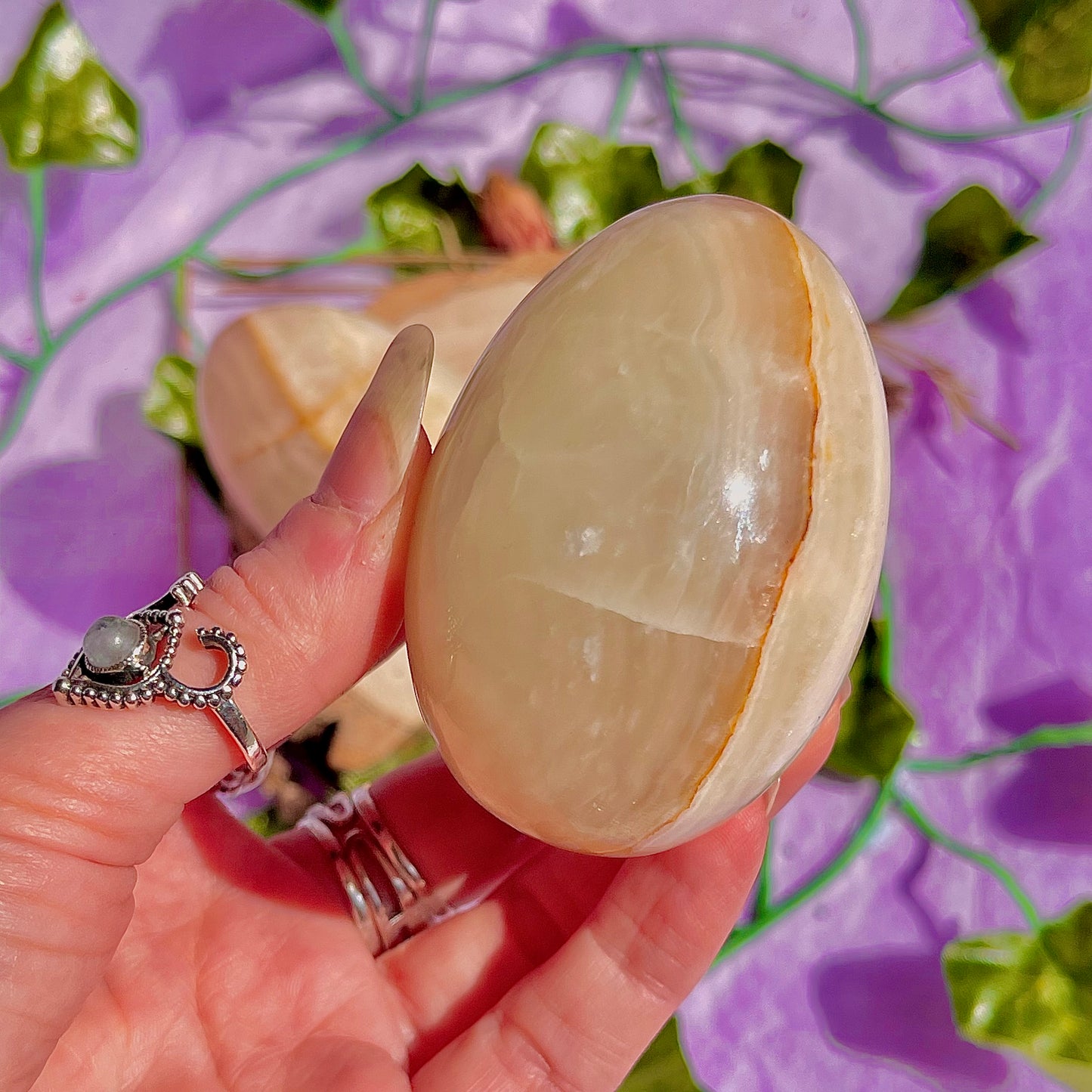 banded calcite egg carvings ~ choose your own