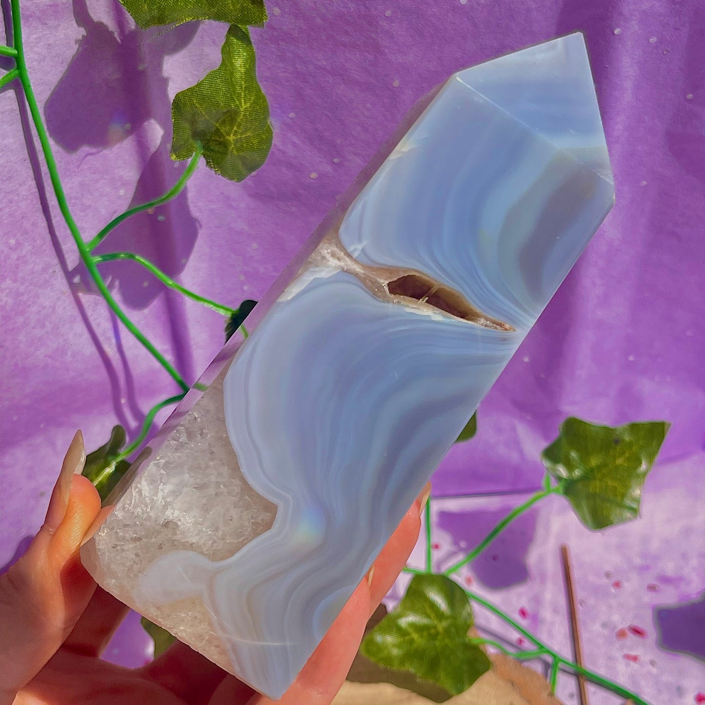 druzy agate tower