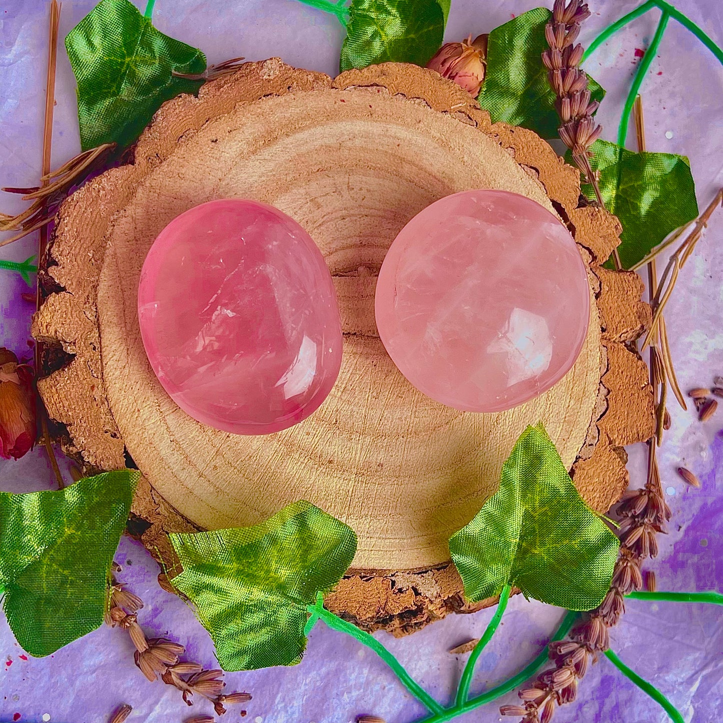 rose quartz palm stone - choose your own