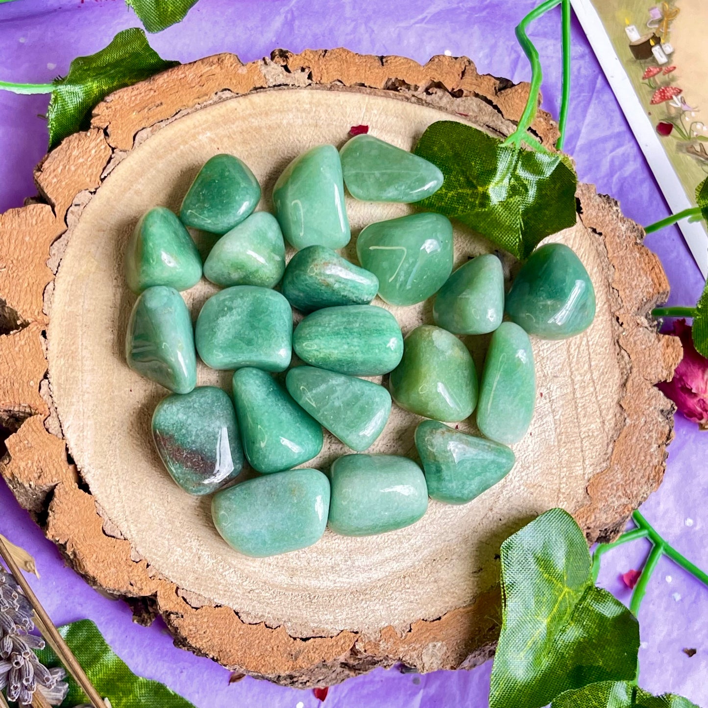 green aventurine mini tumble