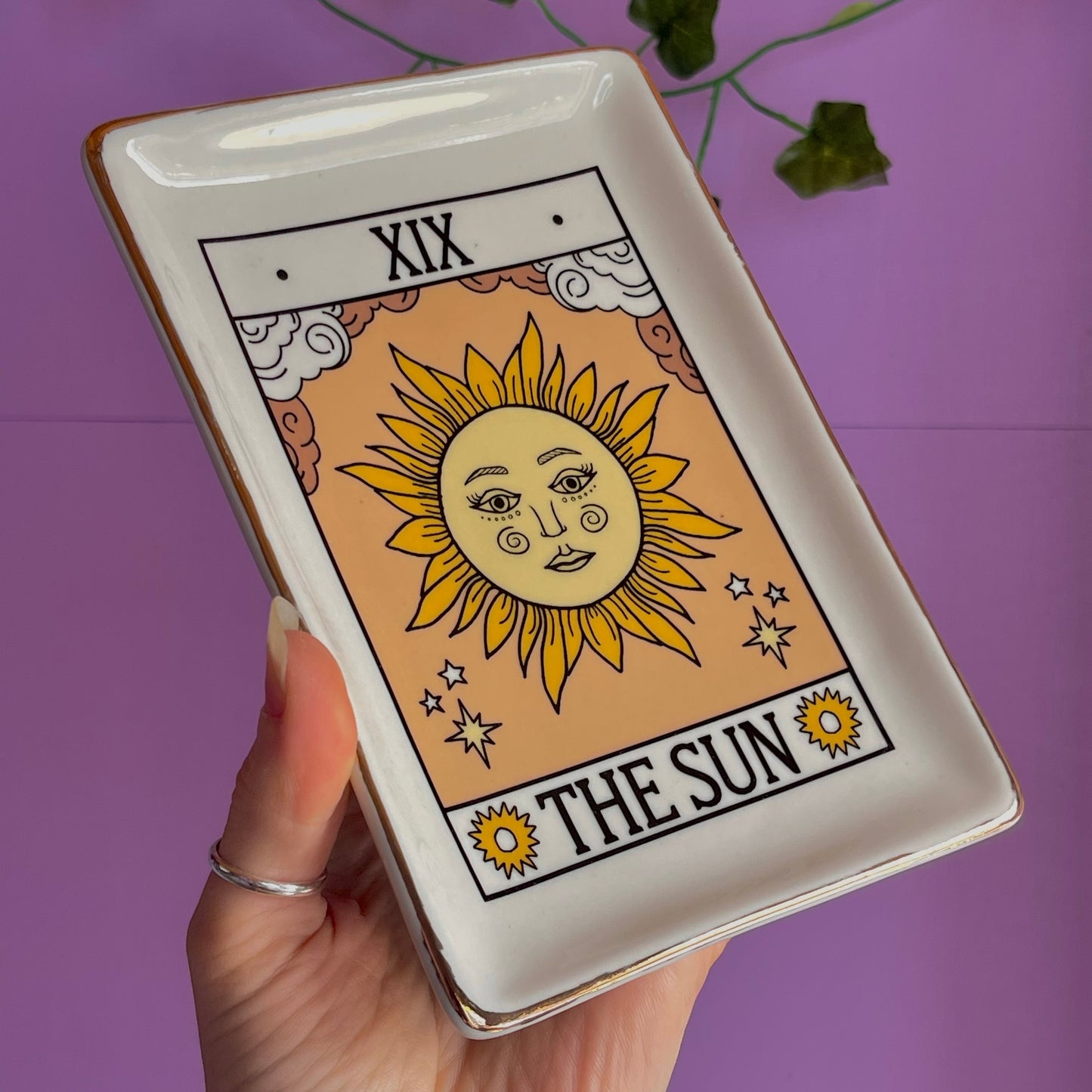 the sun tarot trinket dish