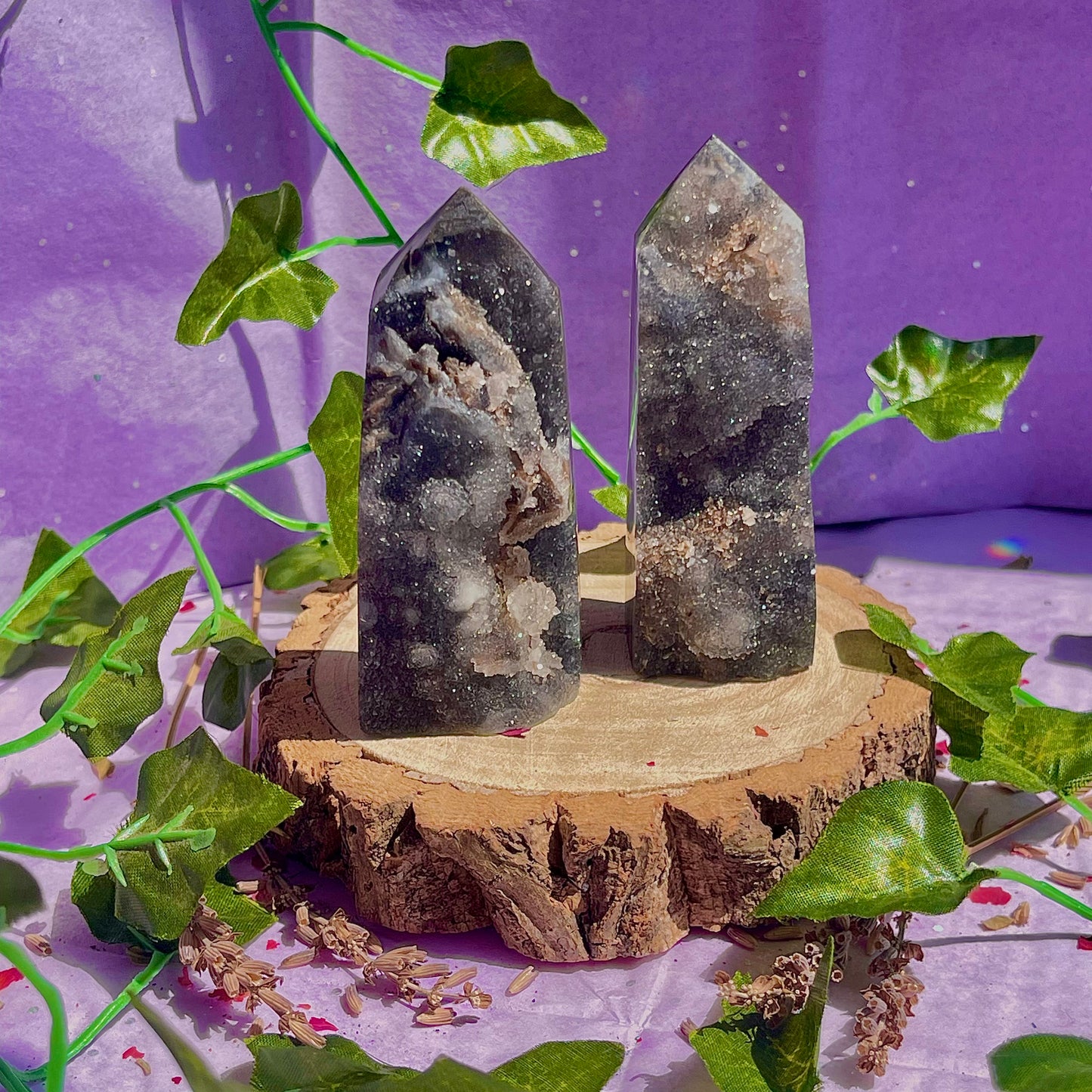 sphalerite druzy towers ~ intuitively chosen