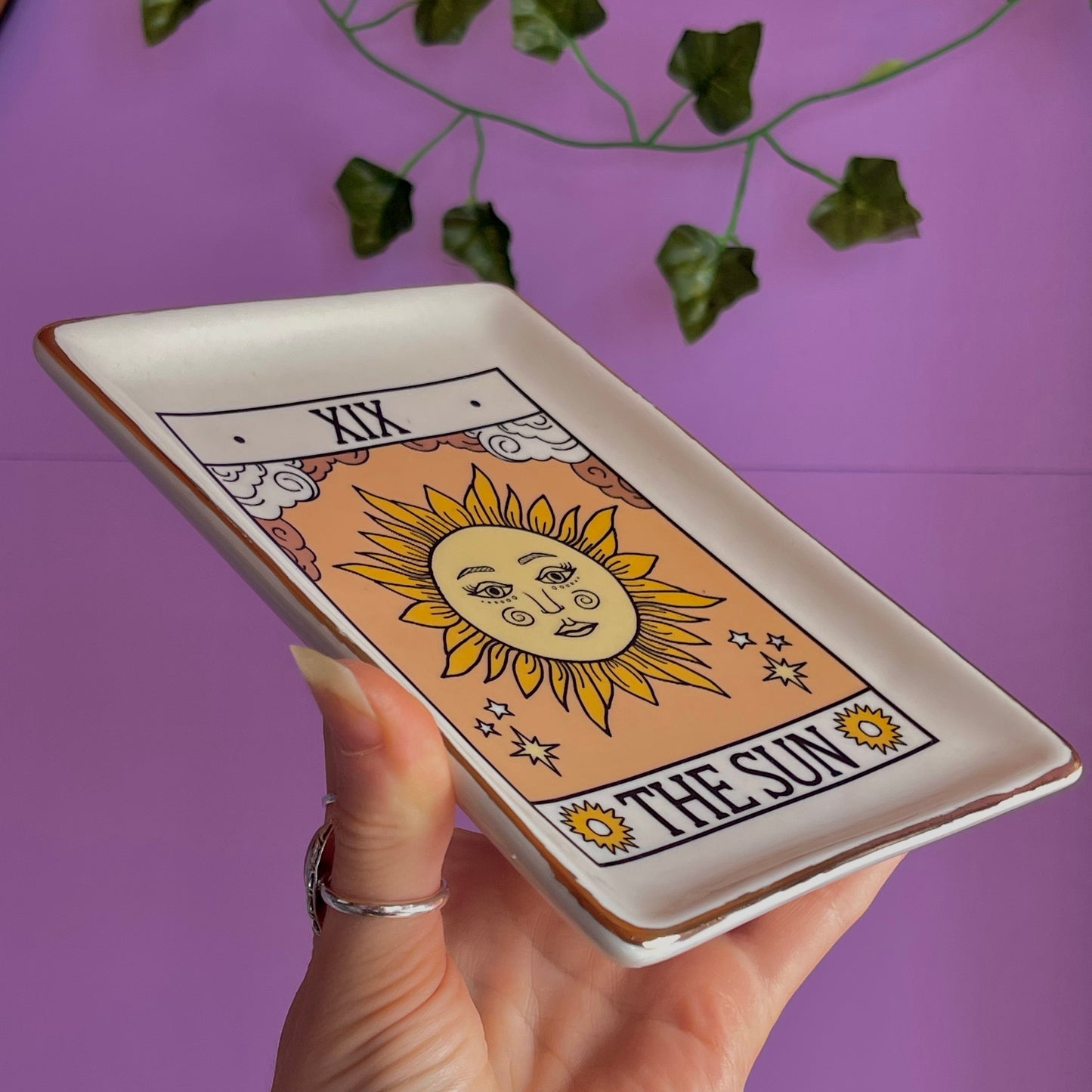 the sun tarot trinket dish