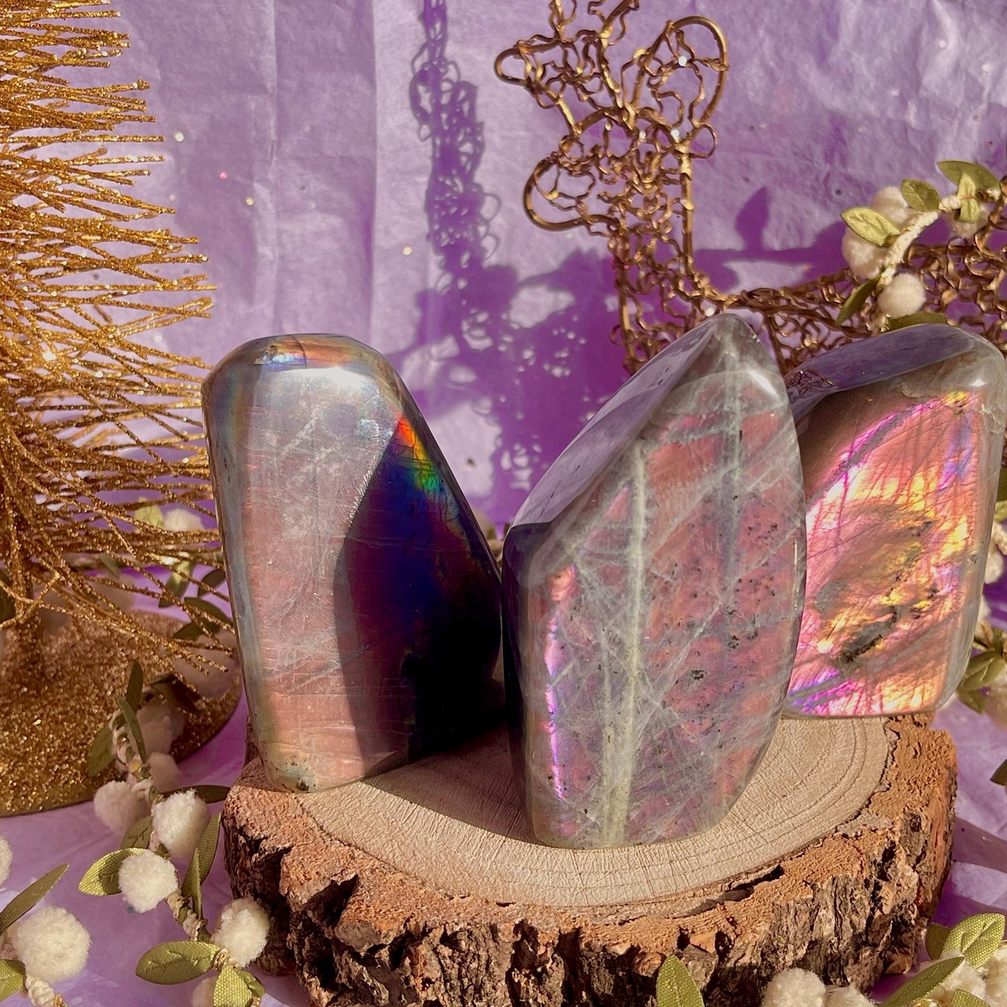 labradorite freeform sunset flash ~ intuitively chosen