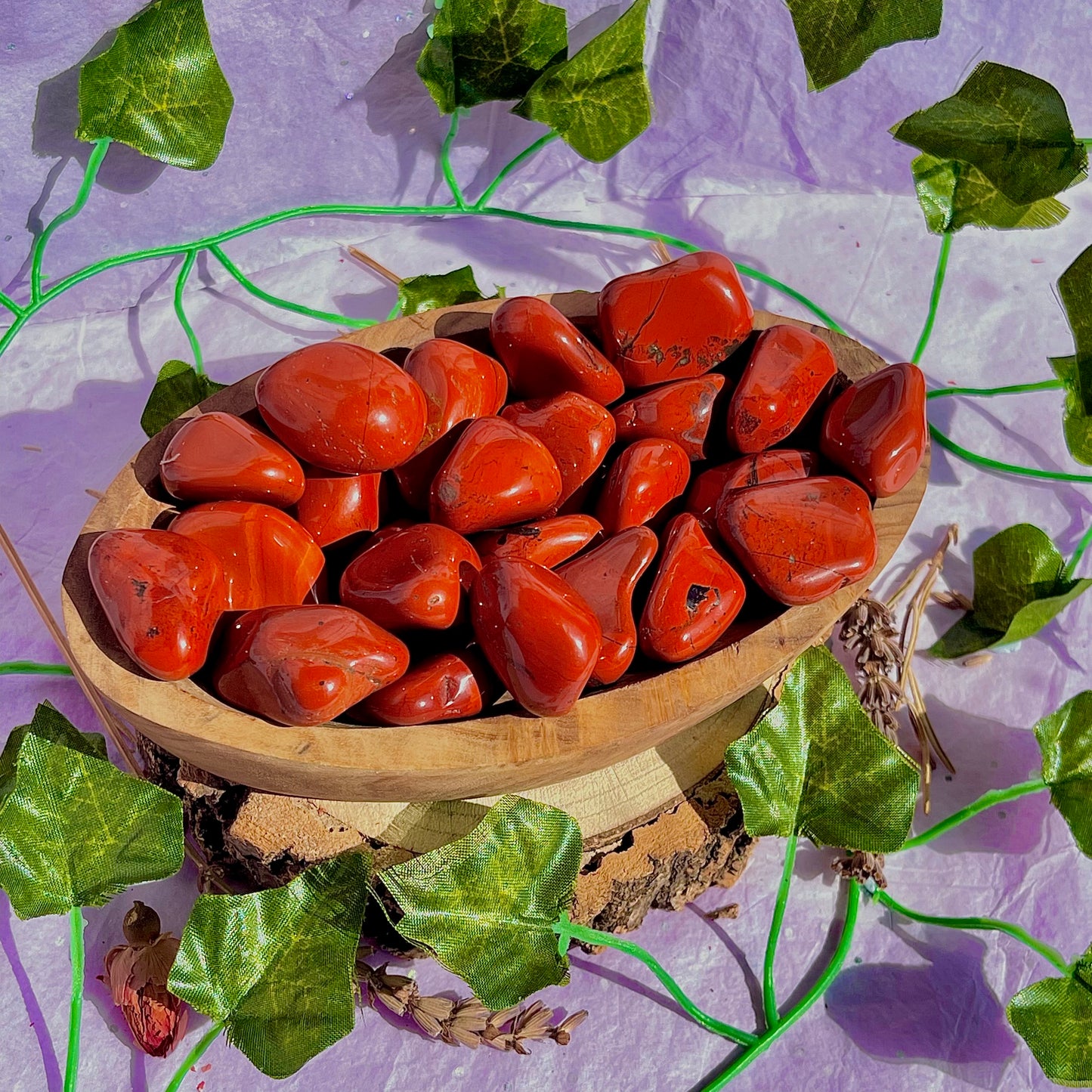 red jasper tumble