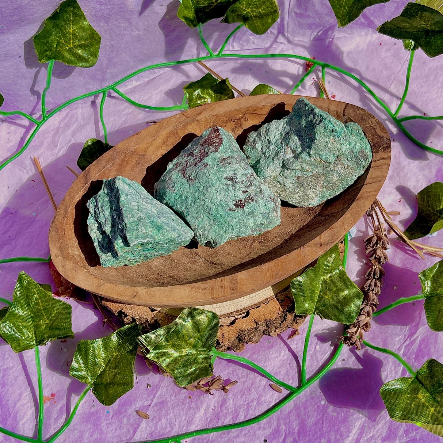 raw/rough fuchsite