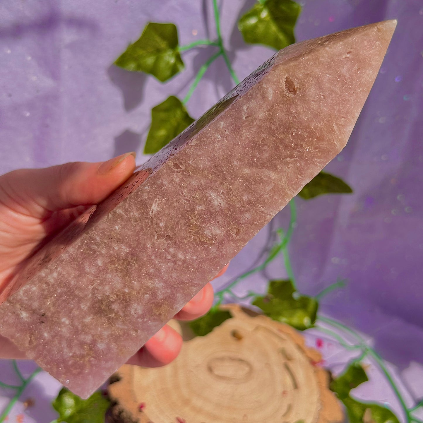 pink amethyst tower