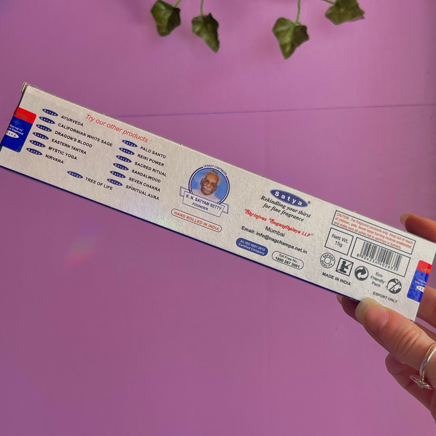 satya rosemary incense