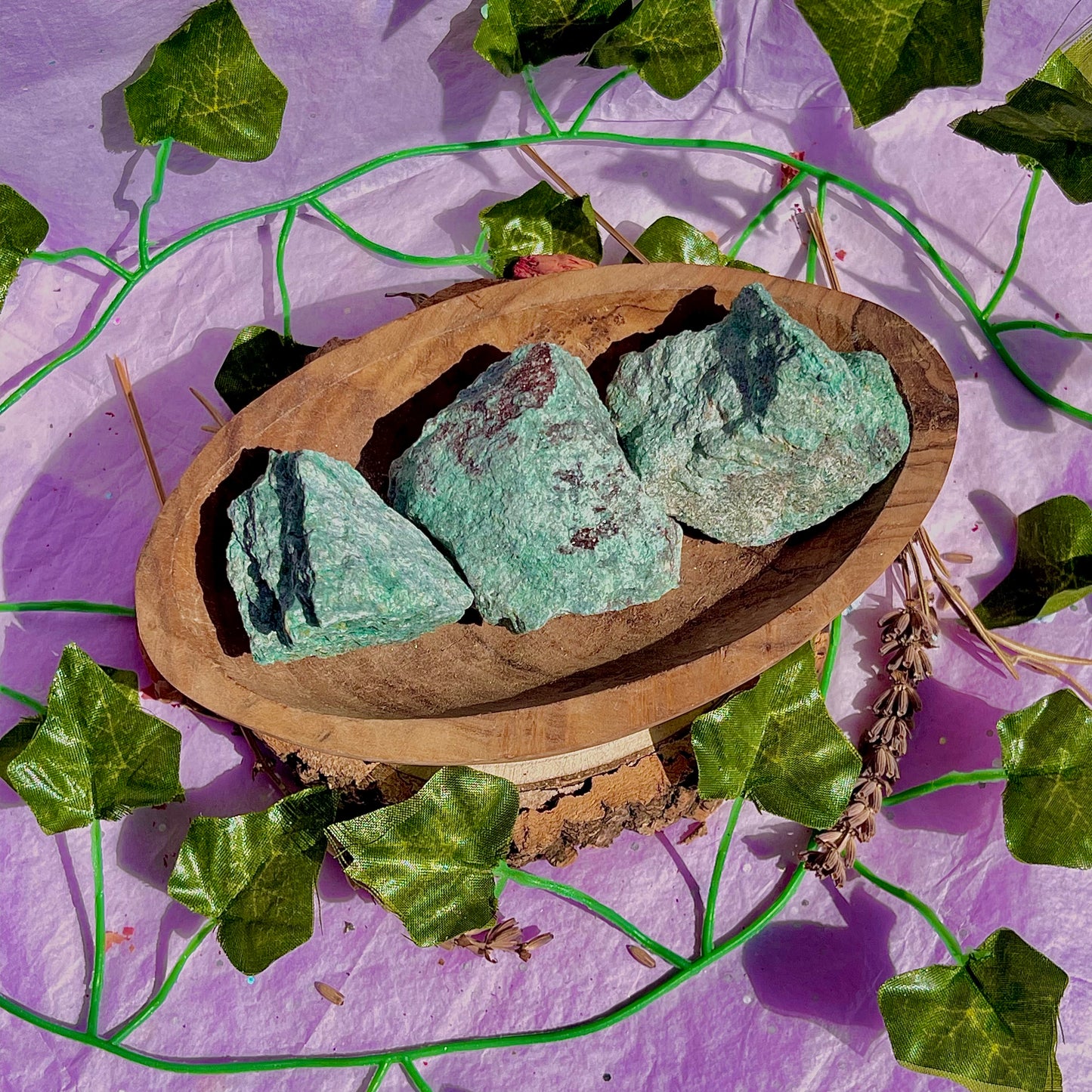 raw/rough fuchsite
