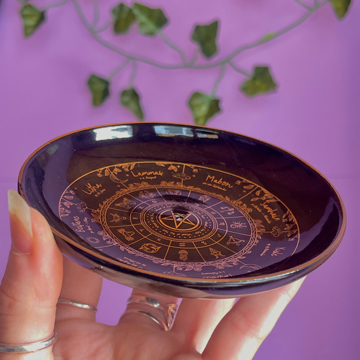 wheel of the year incense holder