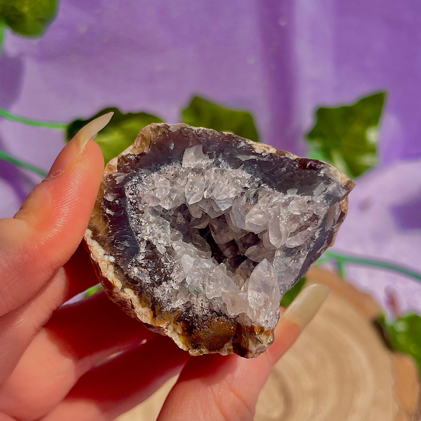 druzy agate geodes A1-5
