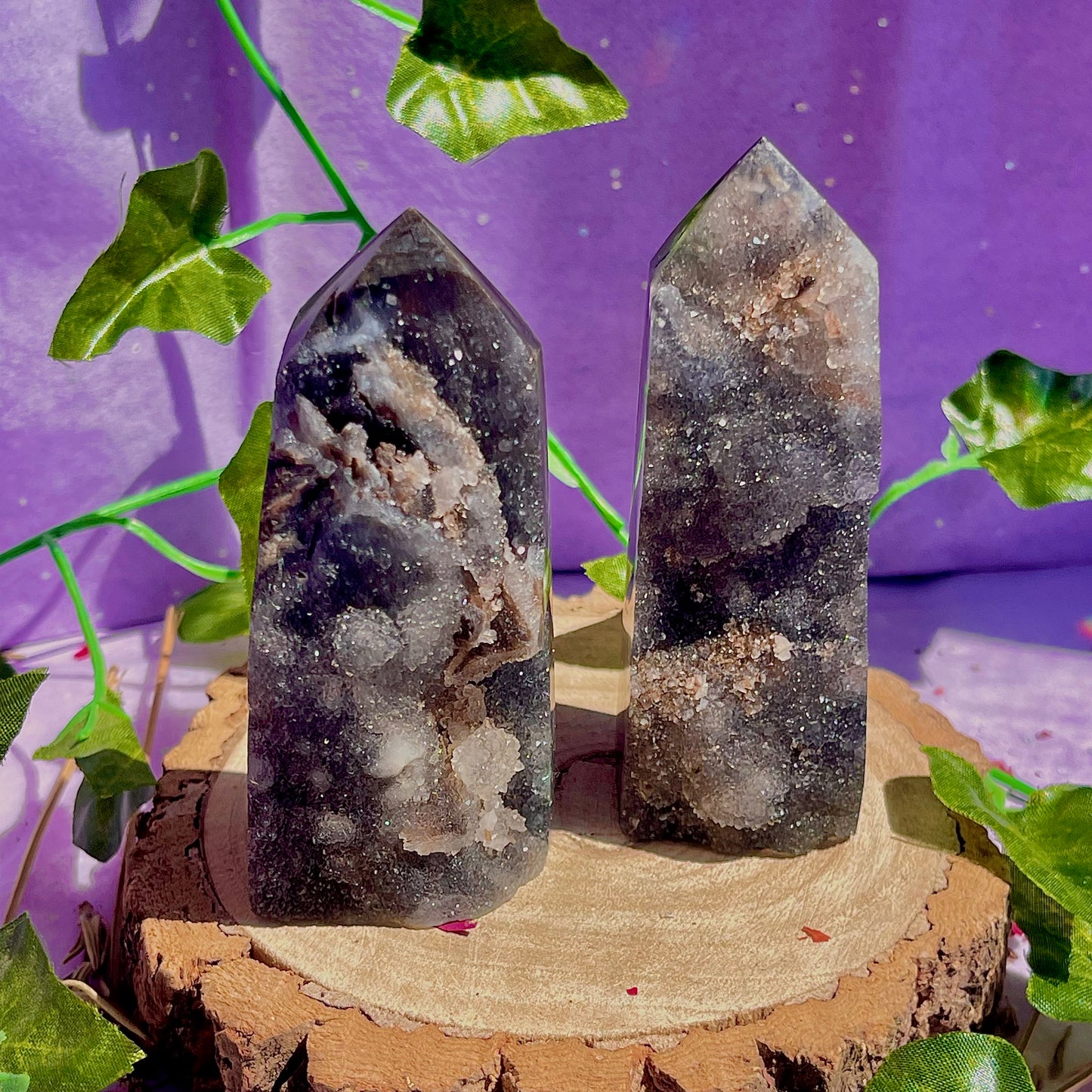 sphalerite druzy towers ~ intuitively chosen