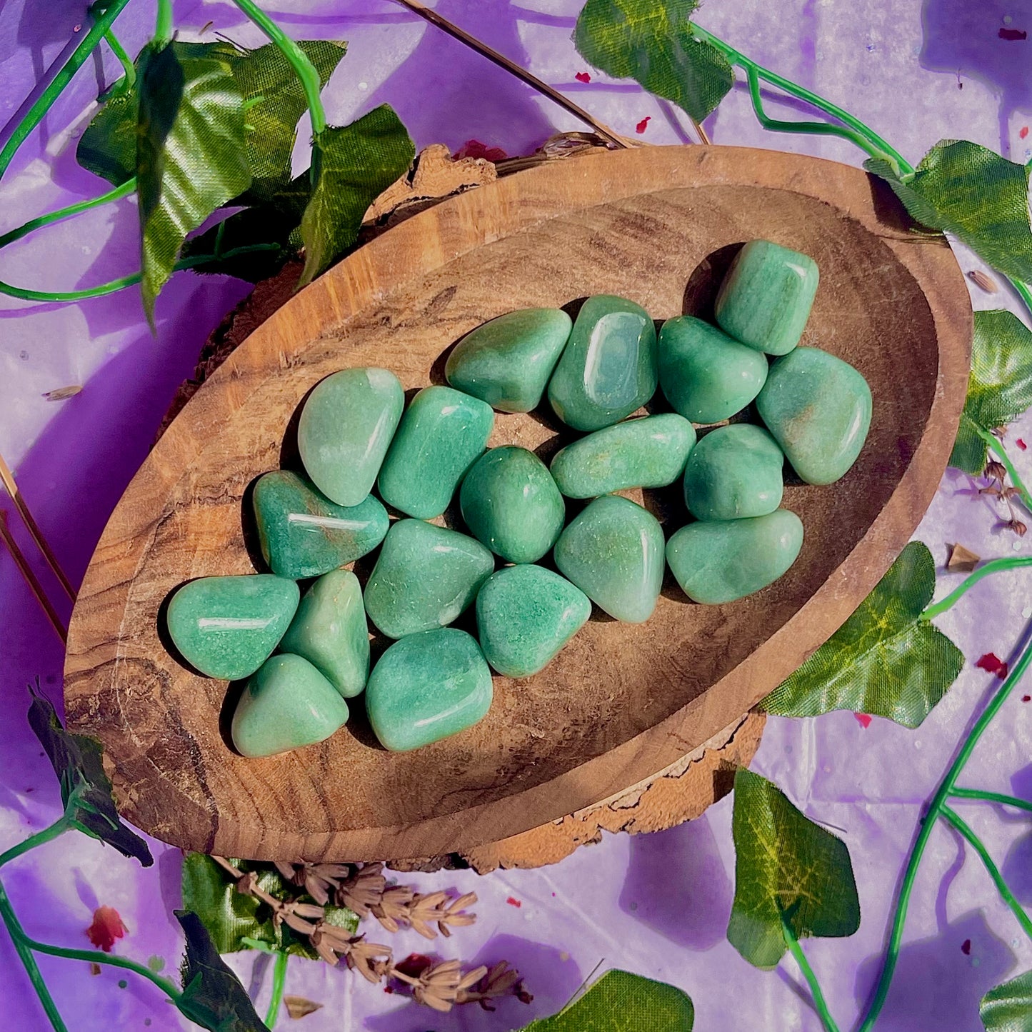 green aventurine tumbles