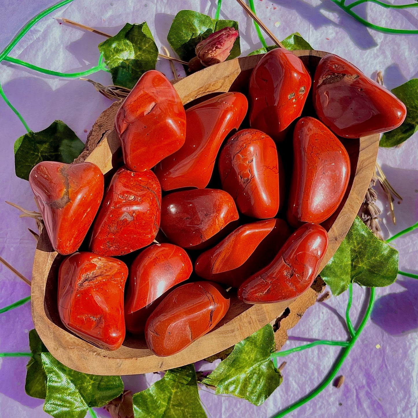 red jasper tumble