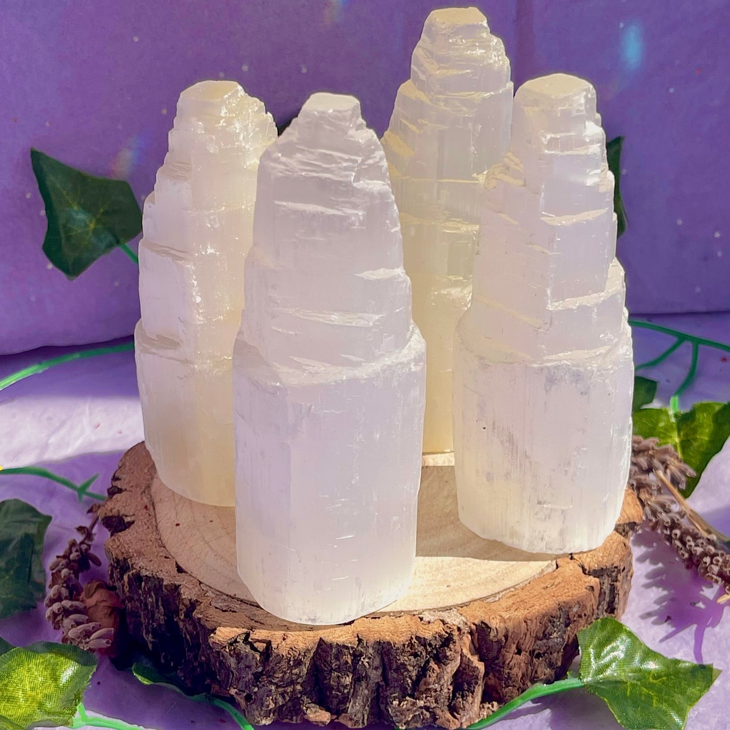 satin spar selenite tower
