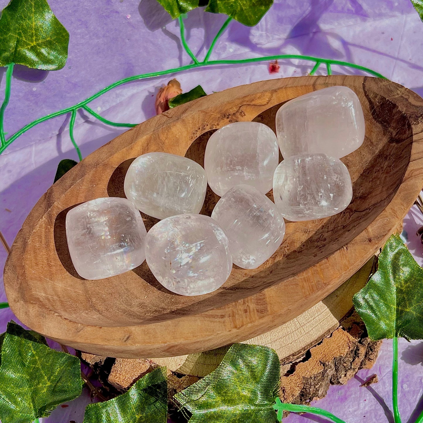 optical calcite tumbles