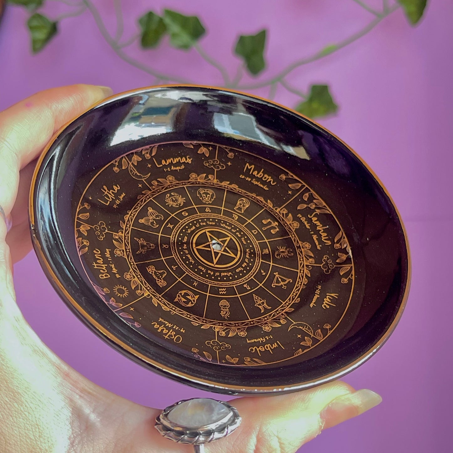 wheel of the year incense holder