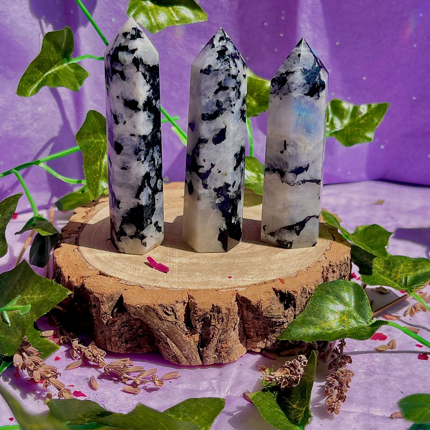 rainbow moonstone towers ~ intuitively chosen