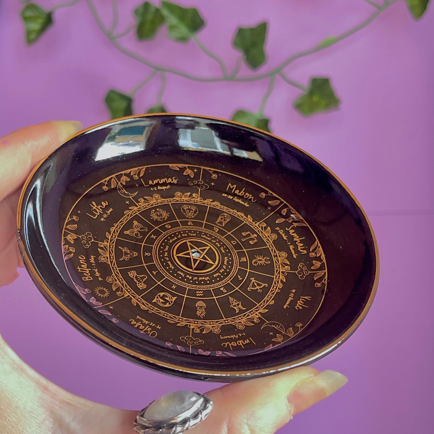 wheel of the year incense holder