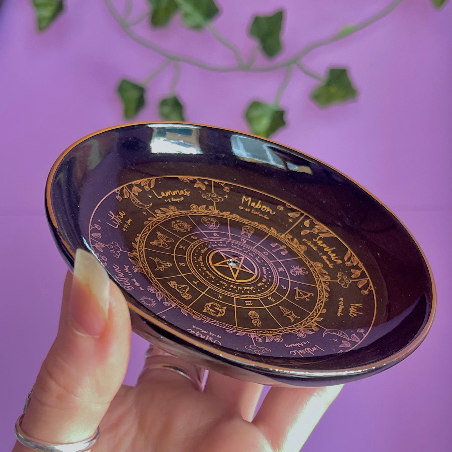 wheel of the year incense holder