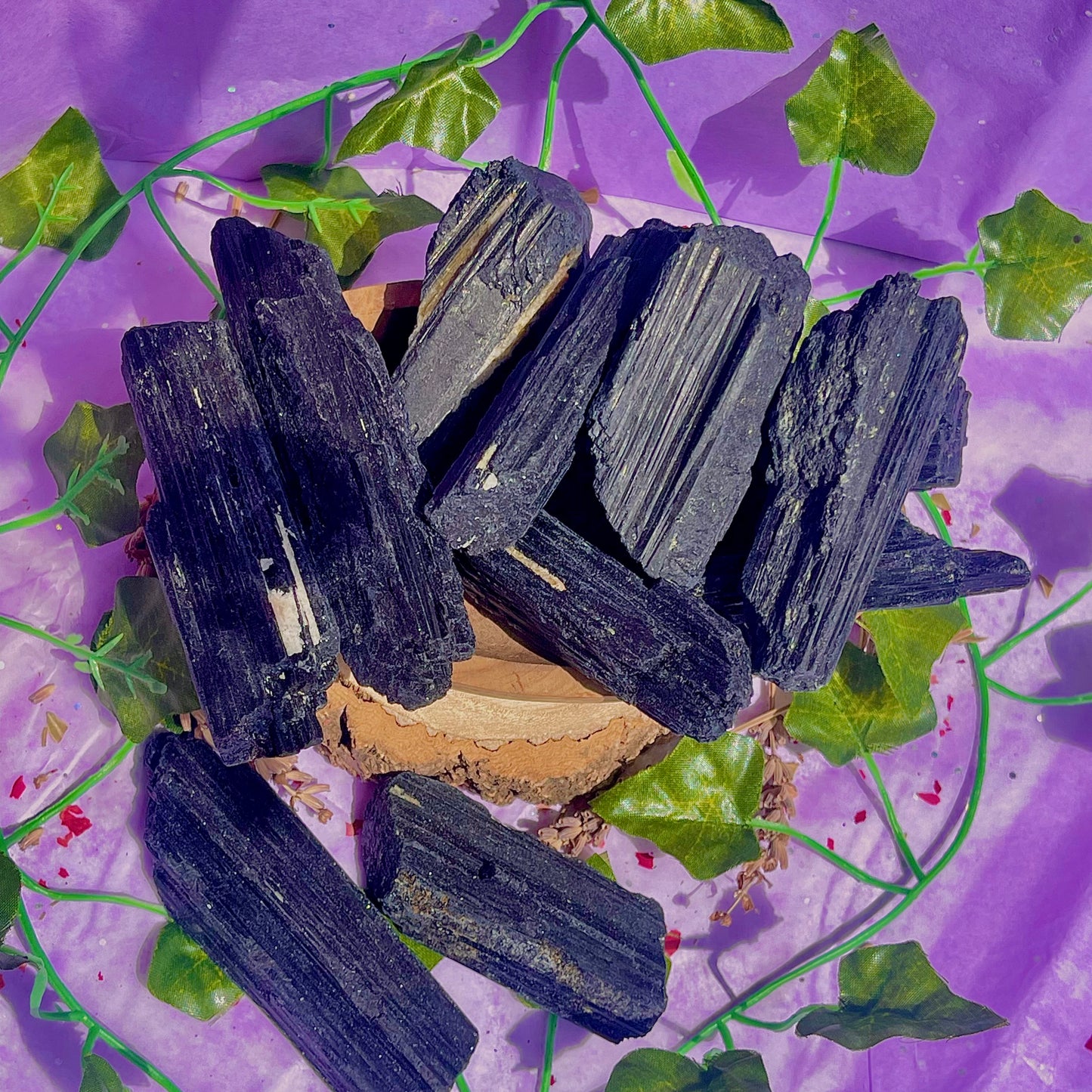 raw/rough black tourmaline