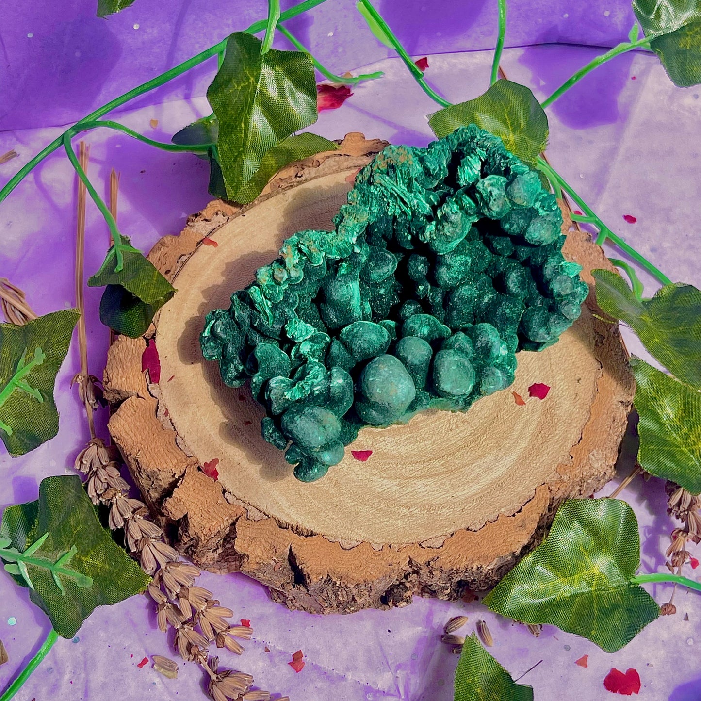 fibrous malachite specimen B (3-4inch)