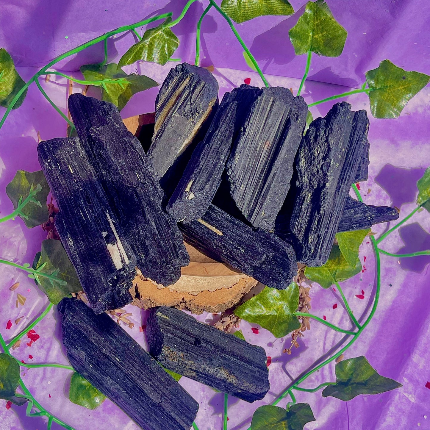 raw/rough black tourmaline