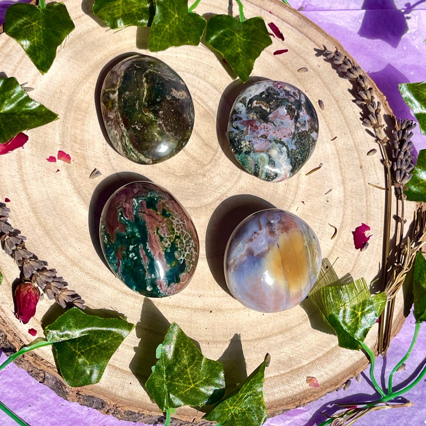 sea jasper palm stone - choose your own
