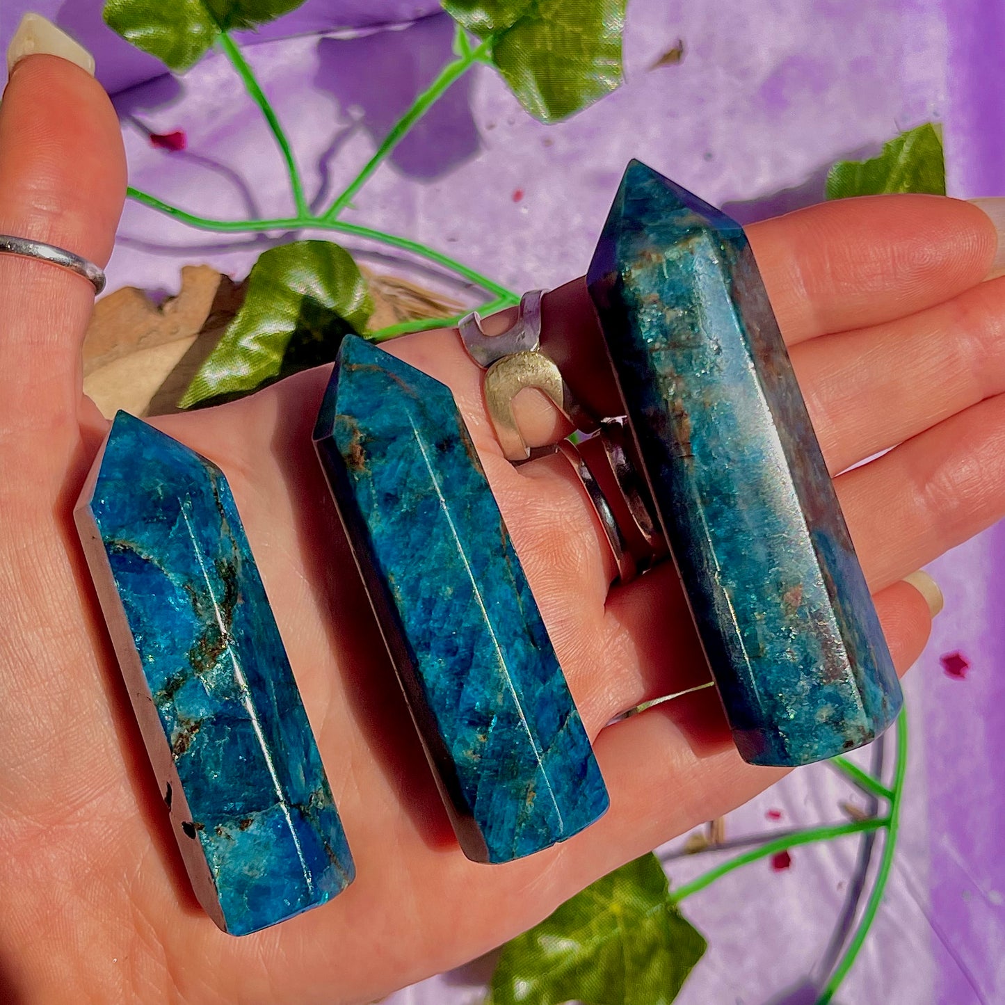 blue apatite towers ~ intuitively chosen