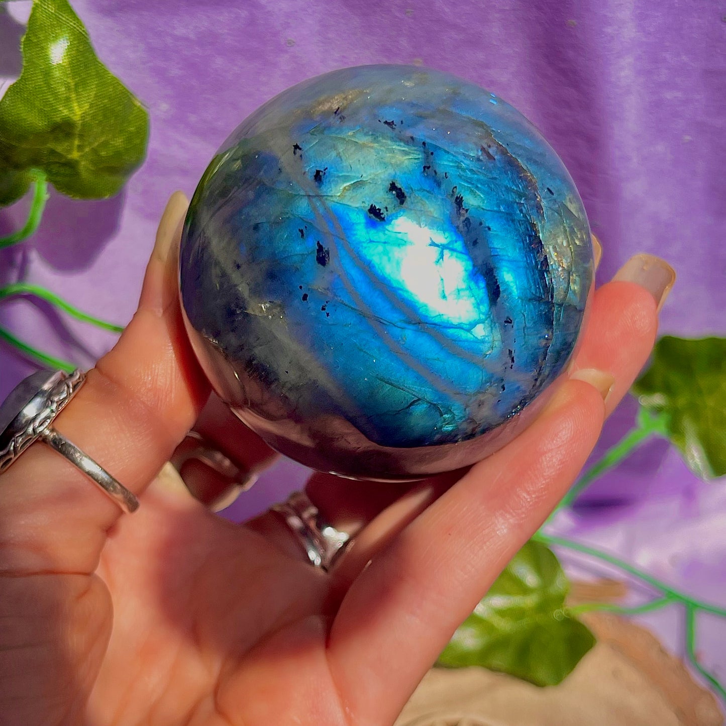 labradorite sphere