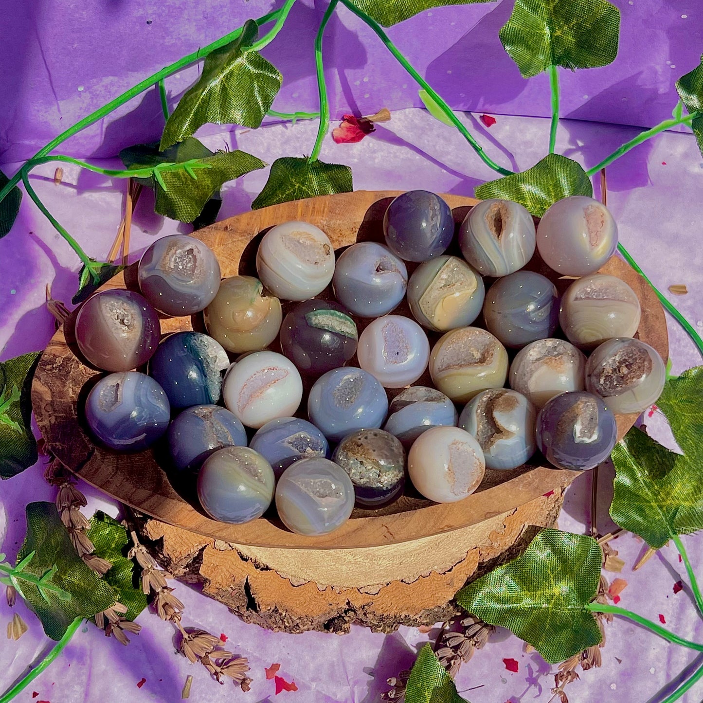 druzy agate mini spheres