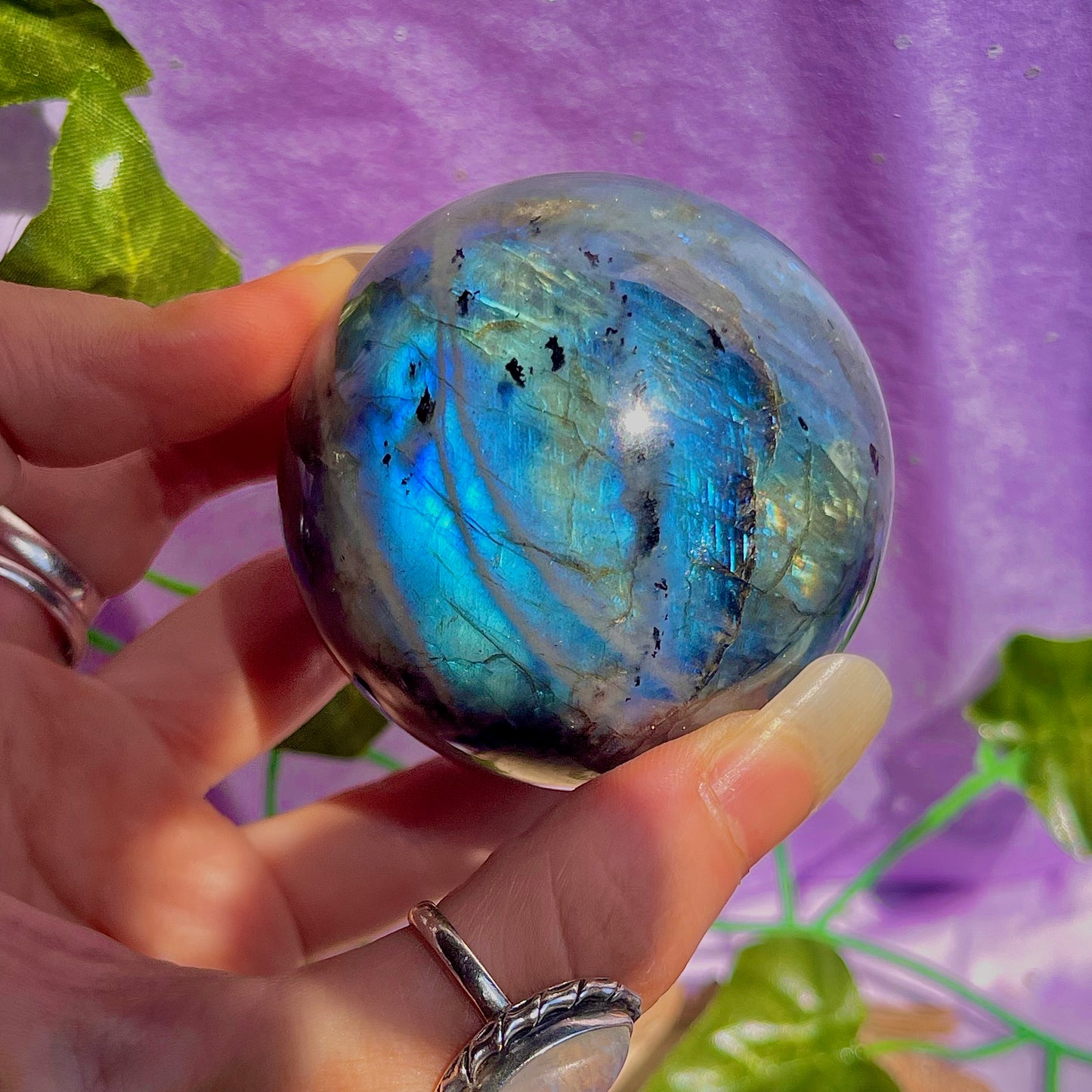 labradorite sphere