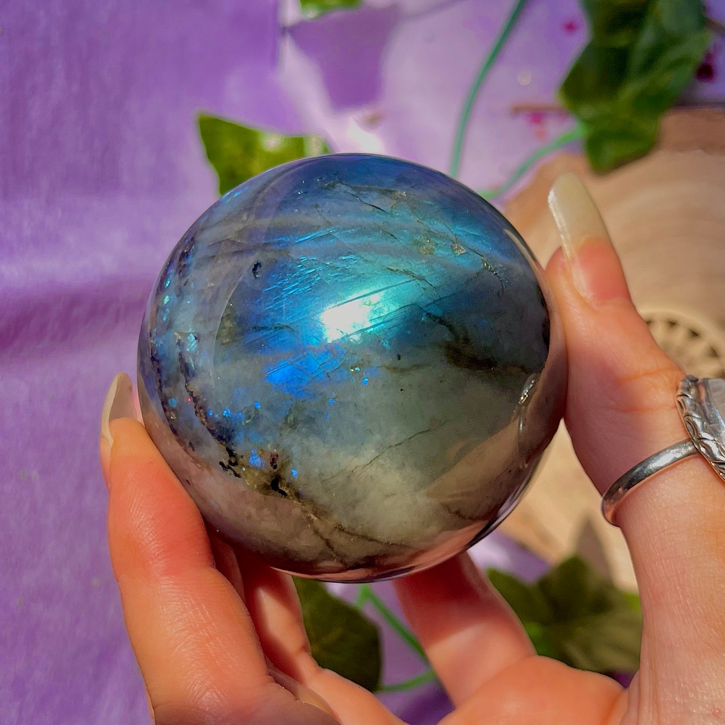 labradorite sphere