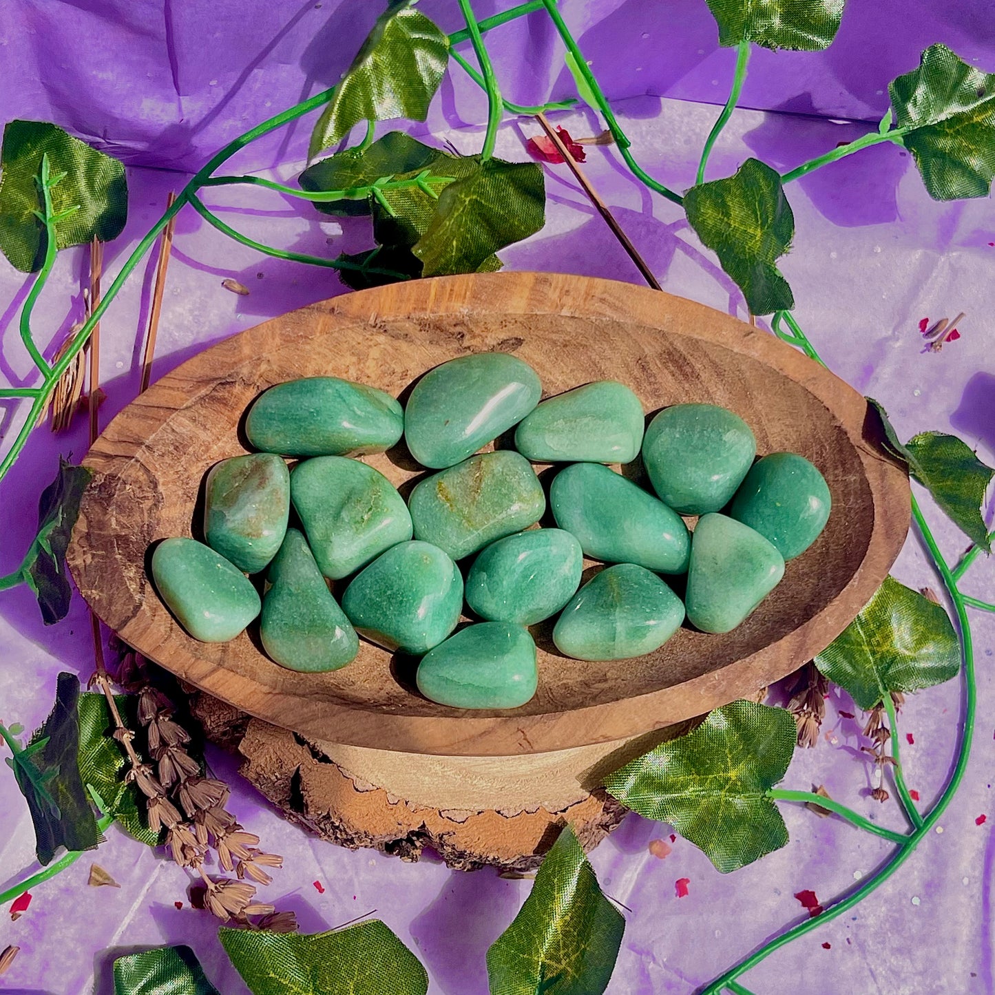 green aventurine tumbles