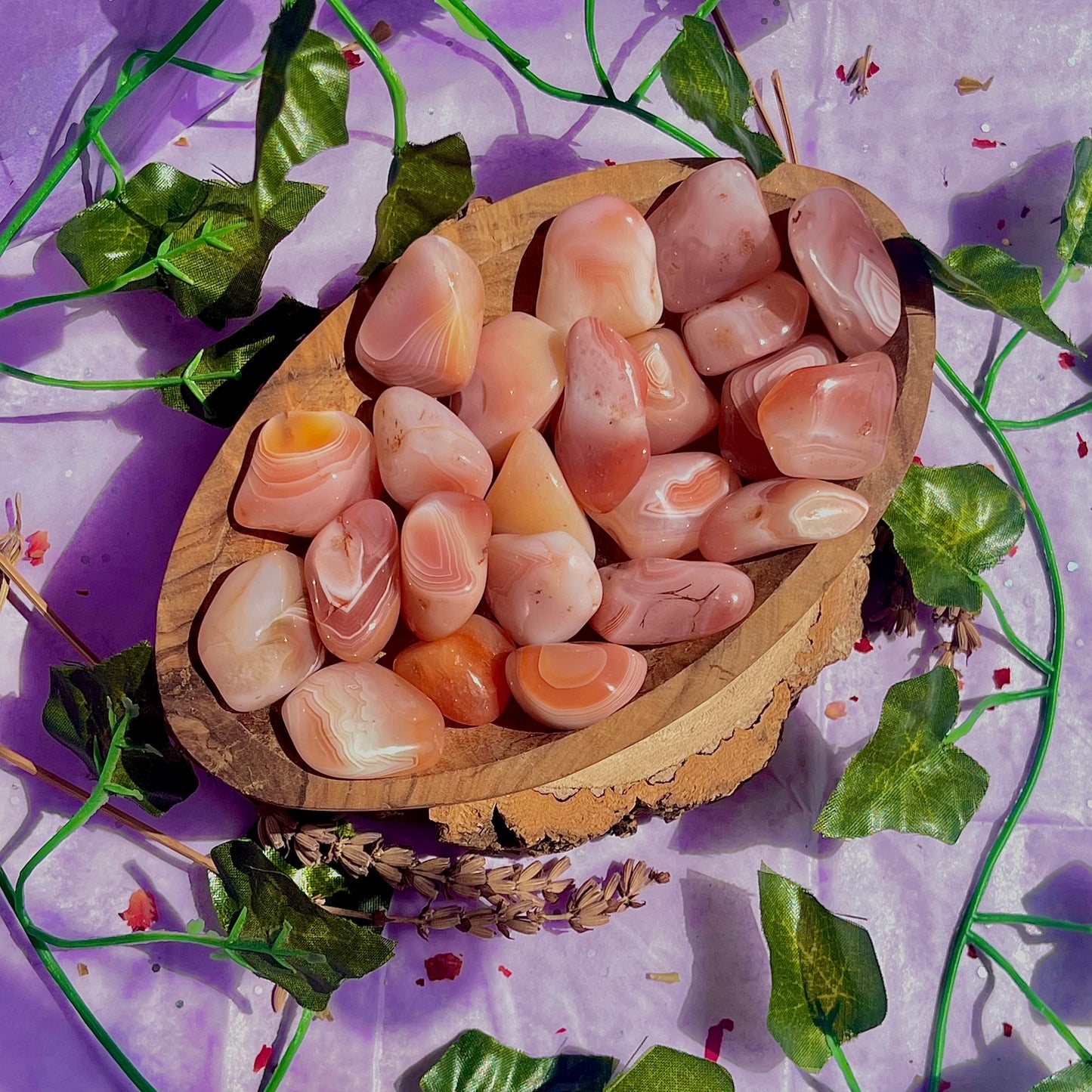 apricot agate tumbles