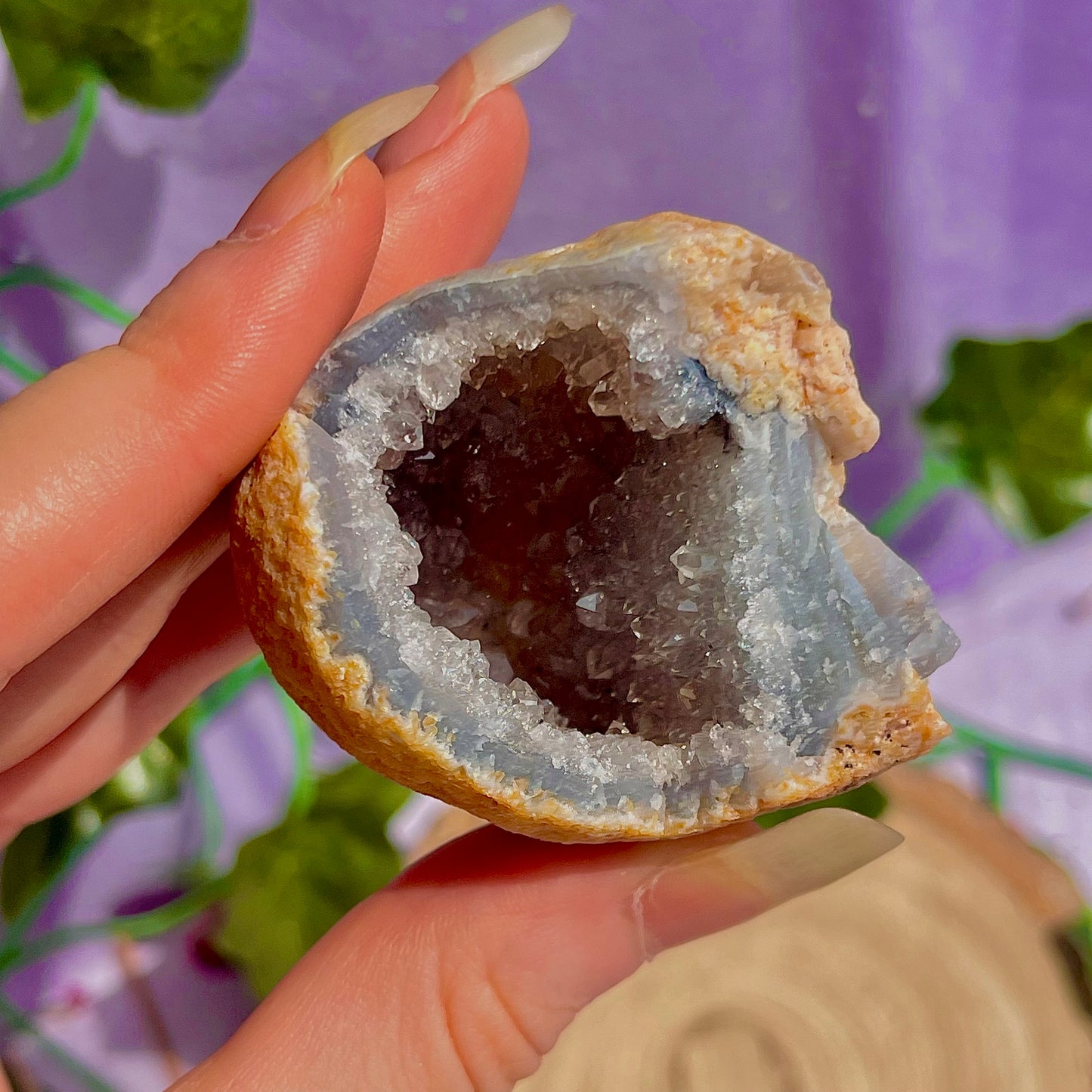druzy agate geodes A1-5