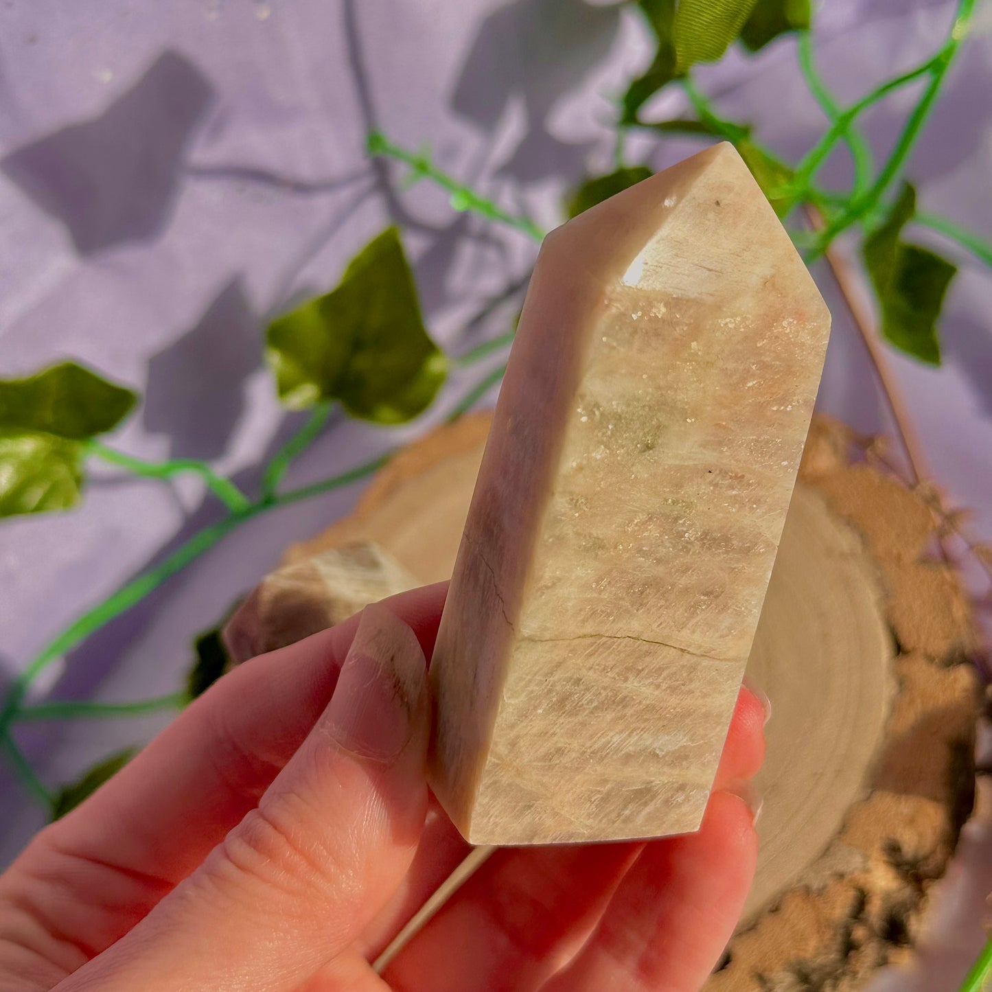 belomorite (sunstone moonstone) tower ~ intuitively chosen