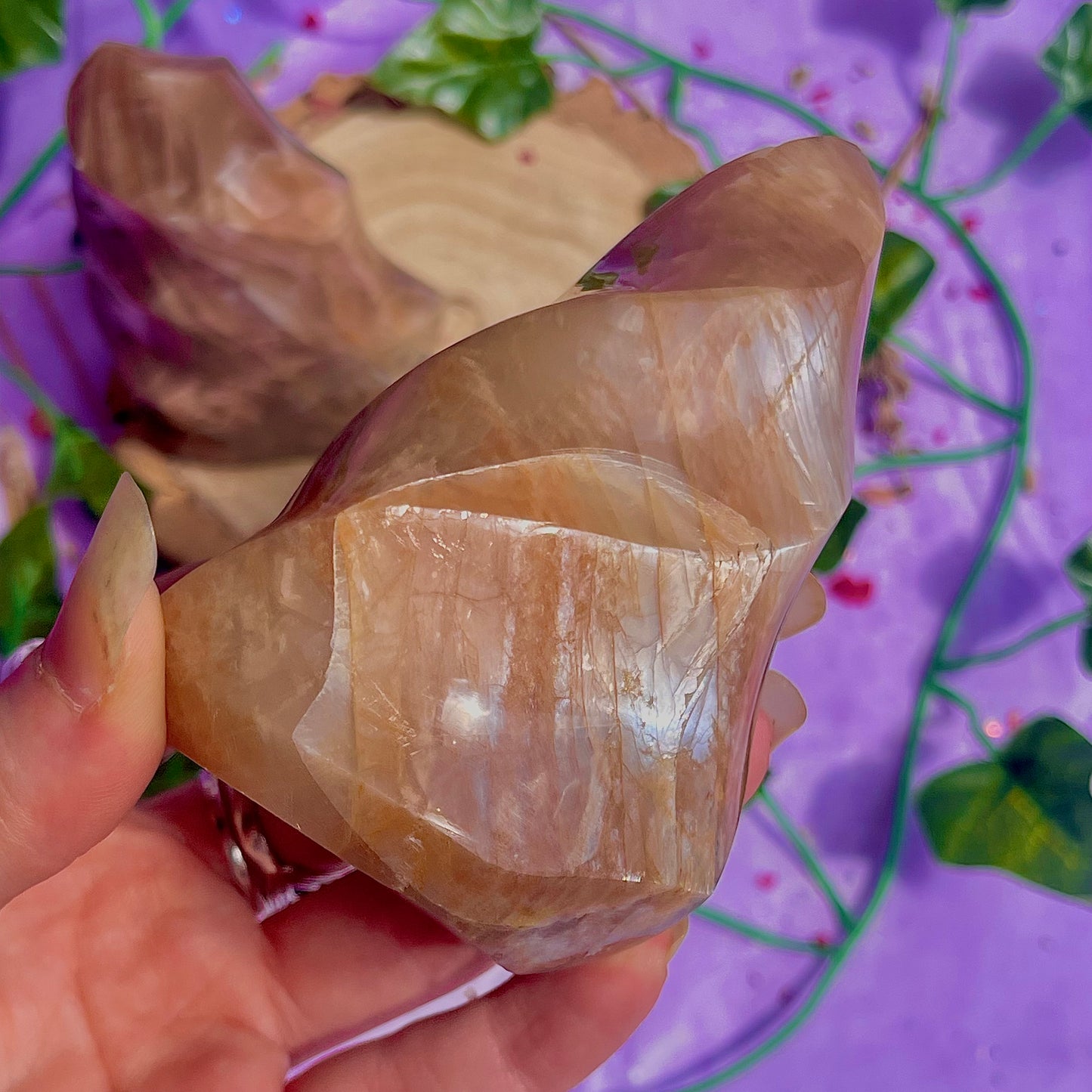 moonstone flame carving ~ intuitively chosen