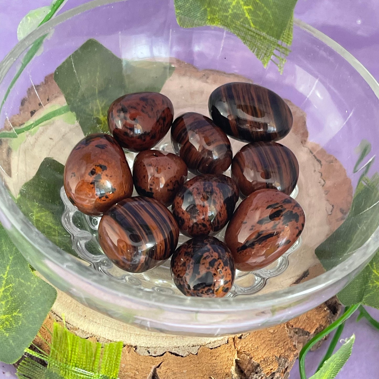 mahogany obsidian tumbles
