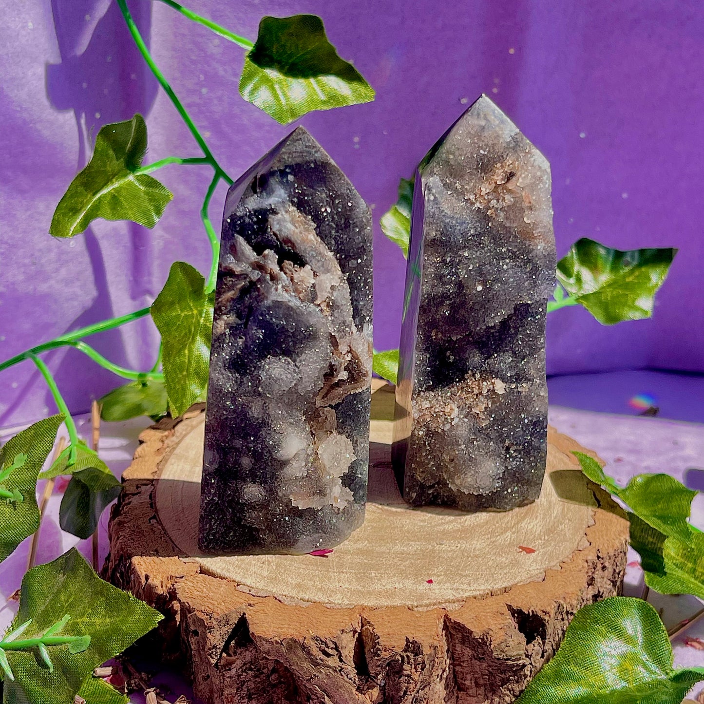 sphalerite druzy towers ~ intuitively chosen