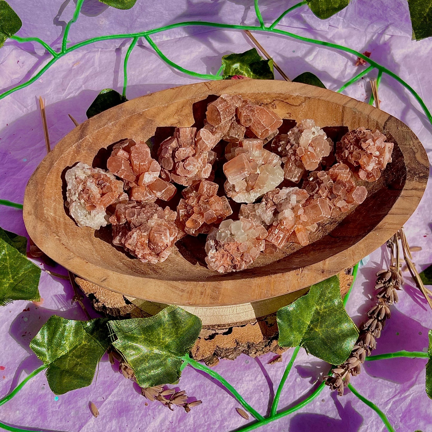 raw/rough aragonite sputniks
